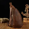 Sac à dos hommes sac à dos unique sac à dos Triangle sac Designer bandoulière en cuir véritable Messenger poitrine sacs