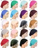 Hijabs bomullsmodal underkappa vanlig mjuk stretchig under cap hijab bonnet muslimska kvinnor full täcker inner hijabs turban islam underscarf 230426