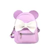 Girls Backpacks Backpack PU Leather Mini Bag Sweet Bow Mouse Ears Teen Girls Backpacks School Bag Kids Shoulders Bags 4 Styles A290