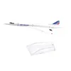 Модель самолета самолета самолета 16 см Air France Concorde Model Diecast Metal Prony Airplanes 1 400 Pult Toy Gift 230426