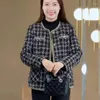 Kurtki damskie Vintage Tweed Tweed Kurtka krótka płaszcza żeńska mała zapach luksusowy projekt jesienny kobiety koreańskie streetwear mody