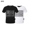 Plein beer t shirt heren ontwerper t-shirts merk kleding Rhinestone pp schedels mannen t-shirt ronde nek ss schedel en plein met kristallen hiphop t-shirt top tees 161325