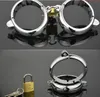 Men's alloy handcuffs all metal sm handcuffs stainless steel hands and feet handcuffs men with metal locks sex abduction conditioning sex