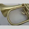 Wysokiej jakości Flugelhorn BB B Flat Flugelhorn mosiężne instrument z twardą skrzynią, ustnik, materiał i rękawiczki