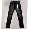 Designer Heren Paarse Jeans voor Heren Denim Broek Mode Dames Paars-merk Trends Distressed Black Ripped Biker Slim Fit Motorcycle Sweatpa