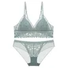 BRAS SETS BH BRICE SETS SEXY SOME THIN COMON MANDED Triangle Cup Wireless Bh and Panties Set Underwear Small Breasts Women Lingerie 230426