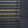 Bracelets de charme VNOX 311mm Bracelete de cadeia de meio -fio Miami para homens para homens aço inoxidável Link Chain Wrist Classic Punk Jóias Male Pesadas Z0426