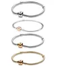 S925 Sterling Silver Classic Chain Charm -armband för kvinnor Partihandel P Brand Luxury Designer Bead Pendant Armband smycken5270622