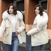 Frauen Unten Parkas Winter Jacke 2023 Frauen Warme Casual Parka Kleidung Jacken Mit Kapuze Weibliche Pelz Futter Dicken Mujer Schnee tragen Mantel 231124