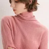 Женские свитера, кашемировый свитер из смеси хлопка и водолазки, женский джемпер, осень-зима 2023, плотный свитер, халат, пуловер Femme Hiver