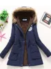 Women's Down Parkas winter military coat cotton wadded hooded jacket mediumlong casual parka thickness XXXL quilt snow outwear 231124