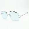 New 3524014 super light metal leg glasses and cutting lenses 3.0 thickness free deliveryOMH2