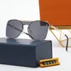 lunettes de créateurs pour femmes Lunettes de soleil pour hommes de luxe Lentille sans cadre marque de coupe de vague texte imprimé Lunettes de mode rétro polarisées 5 couleurs en option avec étui