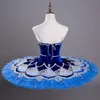 Dancewear Hoge kwaliteit Aangepast formaat Competitie Prestatiekleding Dames Volwassen Kinderen Meisjes Professionele Ballet Tutu Blauw 231124