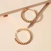 Orecchini a cerchio Perle rotonde esagerate in metallo per donna Gioielli per orecchini da donna geometrici semplici vintage color oro di lusso
