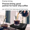 Échelles de ménage Digital Smart Drip Coffee Scale Timer 2kg 0,1g Échelles de cuisine à goutte de ménage pesant le poids d'affichage à double rangée avec minuterie 230426