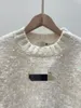1122 2023 Milano Runway Autunno maglione donna marca stesso stile maglione grigio albicocca manica lunga girocollo alta qualità donna qian
