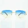 Novos óculos de perna de metal super leve 3524015 e lentes de corte espessura 3,0 entrega gratuita