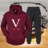 Tute da uomo di moda Abiti firmati da donna Autunno Inverno Felpa con cappuccio Pantaloni Giacca Felpa casual Felpa tecnica Louishoodies Pantaloni da jogging 2 pezzi Set Tuta