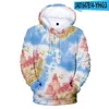 Women's Hoodies 3D Tie Dyed Hoodie Unisex Sport Pullover Sweater Fashion Harajuku Print Autumn Girls' Casual