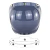 Motorhelmen 2023 voorruit voor vintage helmstijlstijl Bubble Shield