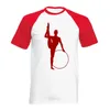 Homens camisetas Ginástica Rítmica Hoop Impressão O-pescoço Algodão Camiseta Tee Casual Tamanho Solto Verão Moda Mens Camisa