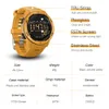 Outdoor-Sportuhr digital mit Schrittzähler Kalorien 50M wasserdicht mit Hintergrundbeleuchtung Armbanduhr Standby bis zu 12 Monate