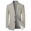 Erkekler Suits Blazers Erkekler Takım Ceket İnce Blazers Bahar Sonbahar Katı İş Kıyafet Ceket Erkekler Giyim Blazer Hombre Coats B1F1755 230425