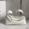 Geometria feminina Bolsa vagabundo com quebra-cabeça Geométrica sólida Bolsa de ombro designer 10A Bolsas de couro macio Bolsas para axilas Bolsa sacola com estampa de anagrama Bolsa mensageiro de alta capacidade