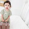 Mädchenkleider 1-4T Blumendruck Mädchenkleid Elegant Kleinkind Kind Babykleidung Sommer Kurzarm Schleife Blumen Niedlich Boho Strand Outfit