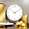 Zegary ścienne 12-calowe białe zegar bateria działająca w cichym nieważnym boho nowoczesne dekoracyjne do łazienki do sypialni kuchenki