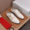 2023 Men's Fashion Party Wedding Dress Shoes Brand Classic Italian Men Elegant Formal Slip On Offfords Storlek 38-46