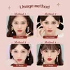 Blush 5G Flower Knows Strawberry Rococo Series präglad Blush Powder Makeup Matte Shimmer Waterproof Natural Nude Brightening Cheek 231124