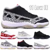 Najlepsza jakość 11 Buty do koszykówki Niskie IE dla mężczyzn trenerzy Klasyczne 11S Black Cement Hoded Sędzia Sędzia Kobalt Space Jam Outdoor Sneakers Rozmiar 40