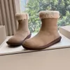Designer Classic Ultra Mini Boots Snow Boot Platform Kort kvinnor Män Fur Sheepskin Tasman Tazz Chestnut Sand Mustard Seed Beige Australian Winter Ankle Size35-40