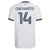 2023 La Galaxy Chicharito Mens Jerseys 22 23 D. Costa Araujo Cabral Joveljic 홈 화이트 풋볼 셔츠 유니폼 드 만화 코르타