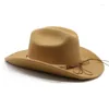 Bérets Chapeau de cowboy pour hommes Western Cowgirl Country Golf Cap Party Jazz Top Chapeaux Équitation Élégant Femme Sortie Plage 2023