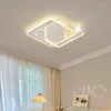 Plafonniers JJC Moderne Acrylique LED Lumière Salon Et Chambre Intelligente Télécommande Éclairage Réglable