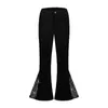 Calças masculinas homens 60s retro disco queimado hem lantejoulas para 70s traje vintage halloween carnaval festivais de música