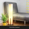 Floor Lamps LED Lamp 48 Inches Tall With Wood Frame Asian Design For Bedroom Decorative Shade Living Rooms &amp