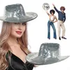 Berretti da pescatore splendente/cappello a secchiello specchio per tutti gli abbinamenti per bar discoteca danza pescatore fresco e traspirante unisex