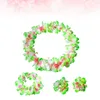 Fleurs décoratives 4 pièces/couronnes de printemps couronne de fleurs bandeau Bracelets de fleurs fournitures de fête