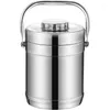 Geschirr-Sets Doppelwandige Edelstahl-Vakuum-Thermo-beheizte Lunchbox-Behälter für Kinder und Erwachsene, Schüler, großes Bento, tragbar