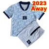 2023 24 Saador National Team Kids Kit Soccer Jerseys # 13 LARIN # 21 TAAS # 7 D.CEREN Accueil Bleu Away 3ème Costume Enfant Chemises de Football Uniformes