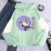 Kvinnors hoodies tröjor anime demon slayer hoodies estetiska kawaii kimetsu no yaiba shinobu kochou manga tröja långärmad avslappnad plusstorlek huvtröja