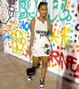 Kvinnor Casual Dresses 2023 Designer Summer Dress Clothing Graffiti Letter Tryckt Sexig Vest Bodycon T -skjorta klänning