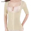 Taille buik Shaper Slanke ondergoed ondergoed arm shortsleeveved trainer postpartum herstel shapewear achter schoudercorrector vest tops 230425