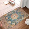 Carpet Gaya Bohemian Pola Mandala Dicetak Flanel Tikar Lantai Dekorasi Kamar Mandi Karpet Nonslip untuk Ruang Tamu Dapur Keset Selamat Datang 230425