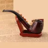 Wooden color Acrylic Resin Hand Tobacco Cigarette Smoking Pipe Filter Patterns Tool Accessories 6 Styles