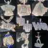 Iced Out Sieraden Moissanite Diamanten Aangepaste Ketting Hanger Eerste Hip Hop 925 Zilveren Aangepaste Hanger Beste kwaliteit